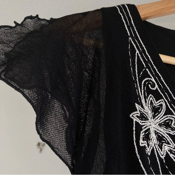 VINTAGE BNWT Deadstock BHS Ladies Women Mesh beaded Sheer Top Tee T-Shirt - Picture 4 of 11